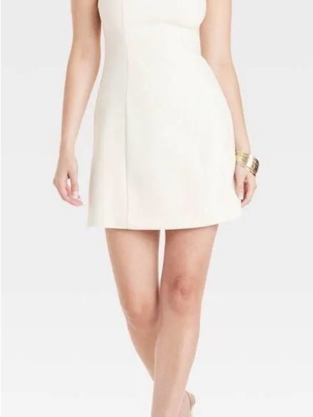 Women's Mini A-Line Dress - A New Day White 14